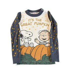 Hanna Andersson Peanuts Snoopy Great Pumpkin Pajama Top Size 120